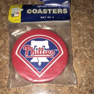 NIP MLB Phillies Set/4 Coasters